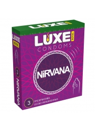Презервативы с увеличенным количеством смазки LUXE Royal Nirvana - 3 шт. - Luxe - купить с доставкой в Батайске