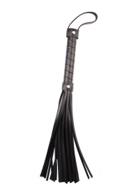 Черная многохвостая плеть Pleasure Whip - 46 см. - Chisa - купить с доставкой в Батайске