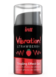 Жидкий интимный гель с эффектом вибрации Vibration! Strawberry - 15 мл. - INTT - купить с доставкой в Батайске