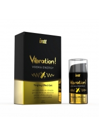 Жидкий интимный гель с эффектом вибрации Vibration! Vodka Energy - 15 мл. - INTT - купить с доставкой в Батайске