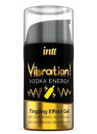Жидкий интимный гель с эффектом вибрации Vibration! Vodka Energy - 15 мл. - INTT - купить с доставкой в Батайске