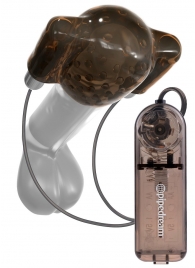 Дымчатый вибростимулятор головки пениса Dual Vibrating Head Teaser - Pipedream - в Батайске купить с доставкой