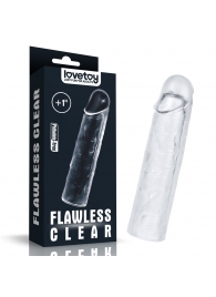 Прозрачная насадка-удлинитель Flawless Clear Penis Sleeve Add 1 - 15,5 см. - Lovetoy - в Батайске купить с доставкой