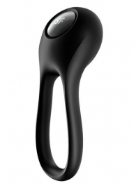 Черное эрекционное виброкольцо Majestic Duo - Satisfyer - в Батайске купить с доставкой