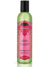 Массажное масло Naturals Strawberry Dreams с ароматом клубники - 236 мл. - Kama Sutra - купить с доставкой в Батайске
