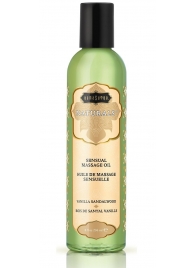 Массажное масло Naturals Vanilla Sandalwood с ароматом ванили и сандала - 236 мл. - Kama Sutra - купить с доставкой в Батайске