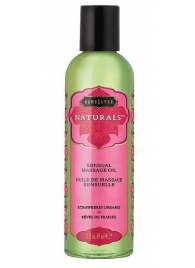 Массажное масло Naturals Strawberry Dreams с ароматом клубники - 59 мл. - Kama Sutra - купить с доставкой в Батайске