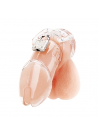 Прозрачная клетка целомудрия Acrylic See-thru Chastity Cage - BlueLine - купить с доставкой в Батайске