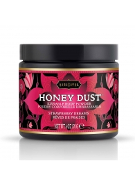 Пудра для тела Honey Dust Body Powder с ароматом клубники - 170 гр. - Kama Sutra - купить с доставкой в Батайске