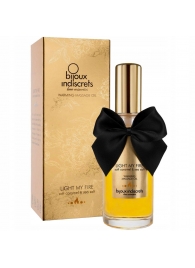 Массажное масло Light My Fire с ароматом карамели - 100 мл. - Bijoux Indiscrets - купить с доставкой в Батайске