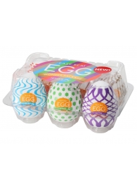 Набор из 6 мастурбаторов Tenga EGG IV с различным рельефом - Tenga - в Батайске купить с доставкой