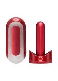 Красный мастурбатор Flip Zero Red   Warmer с подогревом - Tenga - в Батайске купить с доставкой
