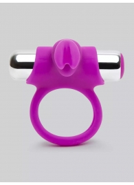 Лиловое виброкольцо с пультом ДУ Remote Control Cock Ring - Happy Rabbit - в Батайске купить с доставкой