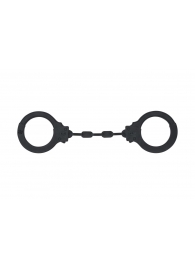 Черные силиконовые наручники Suppression - Lola Games - купить с доставкой в Батайске