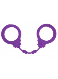 Фиолетовые силиконовые наручники Suppression - Lola Games - купить с доставкой в Батайске