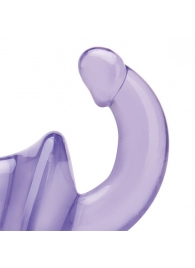 Фиолетовый безремневой страпон Strapless Strap-On - Lux Fetish - купить с доставкой в Батайске