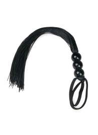 Черная силиконовая плеть Silicone Whip - 32 см. - Easy toys - купить с доставкой в Батайске