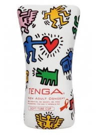 Мастурбатор-туба Keith Haring Soft Tube CUP - Tenga - в Батайске купить с доставкой