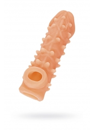 Телесная закрытая насадка с пупырышками Cock Sleeve Size M - 15,6 см. - KOKOS - в Батайске купить с доставкой