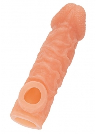 Телесная закрытая насадка с шершавой головкой Cock Sleeve Size M - 15,6 см. - KOKOS - в Батайске купить с доставкой