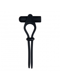 Черное эрекционное лассо с вибропулей Black Tie Affair - Zero Tolerance - в Батайске купить с доставкой