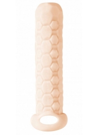 Телесный фаллоудлинитель Homme Long - 13,5 см. - Lola Games - в Батайске купить с доставкой