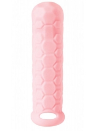 Розовый фаллоудлинитель Homme Long - 15,5 см. - Lola Games - в Батайске купить с доставкой
