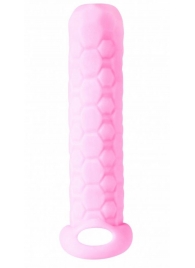 Розовый фаллоудлинитель Homme Long - 13,5 см. - Lola Games - в Батайске купить с доставкой