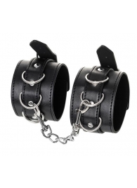 Черные оковы Anonymo из искусственной кожи - ToyFa - купить с доставкой в Батайске