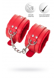Красные оковы Anonymo из искусственной кожи - ToyFa - купить с доставкой в Батайске