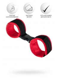 Красно-черные велюровые оковы Anonymo - ToyFa - купить с доставкой в Батайске