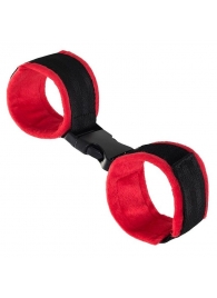 Красно-черные велюровые оковы Anonymo - ToyFa - купить с доставкой в Батайске