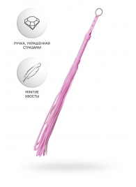 Розовый флоггер Anonymo - 64 см. - ToyFa - купить с доставкой в Батайске