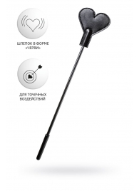 Черный стек со шлепком в форме сердца Anonymo - 35 см. - ToyFa - купить с доставкой в Батайске