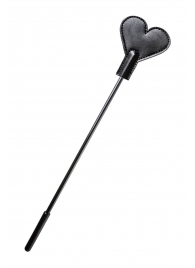 Черный стек со шлепком в форме сердца Anonymo - 35 см. - ToyFa - купить с доставкой в Батайске