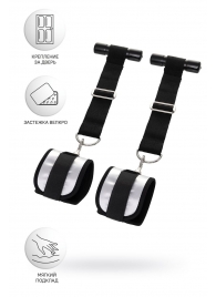 Черно-серебристые фиксаторы для рук на дверь Anonymo - ToyFa - купить с доставкой в Батайске