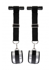 Черно-серебристые фиксаторы для рук на дверь Anonymo - ToyFa - купить с доставкой в Батайске