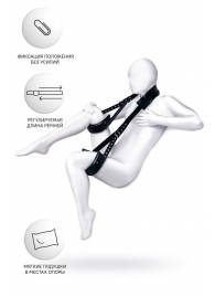 Черные кожаные стропы для фиксации Anonymo - ToyFa - купить с доставкой в Батайске