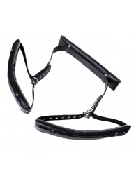 Черные кожаные стропы для фиксации Anonymo - ToyFa - купить с доставкой в Батайске