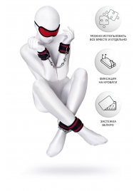 Красно-черный бондажный набор Anonymo - ToyFa - купить с доставкой в Батайске