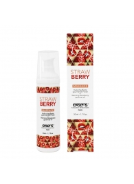 Разогревающее массажное масло  с ароматом клубники Gourmet Strawberry - 50 мл. - Exsens - купить с доставкой в Батайске
