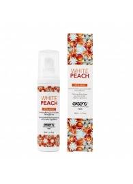 Разогревающее массажное масло Gourmet White Peach Organic с органическими ингредиентами - 50 мл. - Exsens - купить с доставкой в Батайске