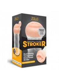 Мастурбатор-ротик ZOLO DEEP THROAT - Zolo - в Батайске купить с доставкой