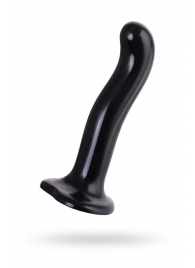 Черный стимулятор для пар P G-Spot Dildo Size L - 19 см. - Strap-on-me - в Батайске купить с доставкой