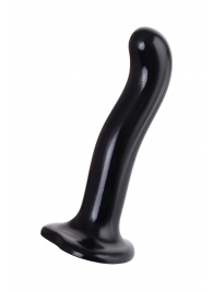 Черный стимулятор для пар P G-Spot Dildo Size L - 19 см. - Strap-on-me - в Батайске купить с доставкой