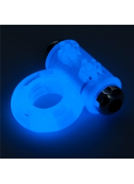 Голубое, светящееся в темноте эрекционное виброкольцо Lumino Play Vibrating Penis Ring - Lovetoy - в Батайске купить с доставкой