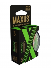 Презервативы в пластиковом кейсе MAXUS AIR Mixed - 3 шт. - Maxus - купить с доставкой в Батайске