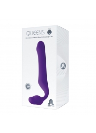 Фиолетовый безремневой страпон Queens L - Adrien Lastic - купить с доставкой в Батайске