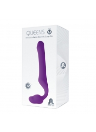 Лиловый безремневой страпон Queens M - Adrien Lastic - купить с доставкой в Батайске