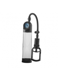 Прозрачная вакуумная помпа с манометром Deluxe Penis Pump - Dream Toys - в Батайске купить с доставкой
